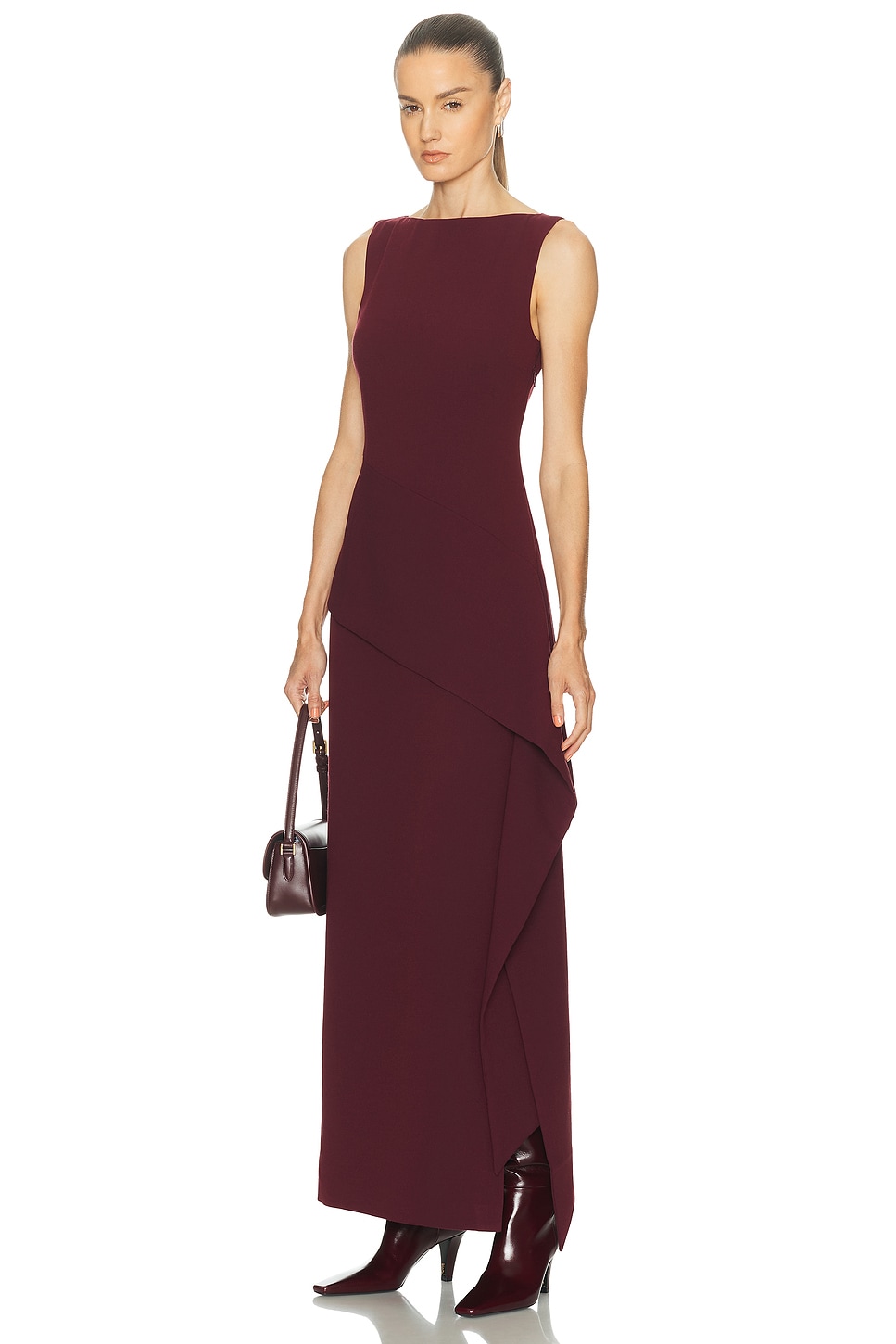 Srg Eloise Dress In Burgundy