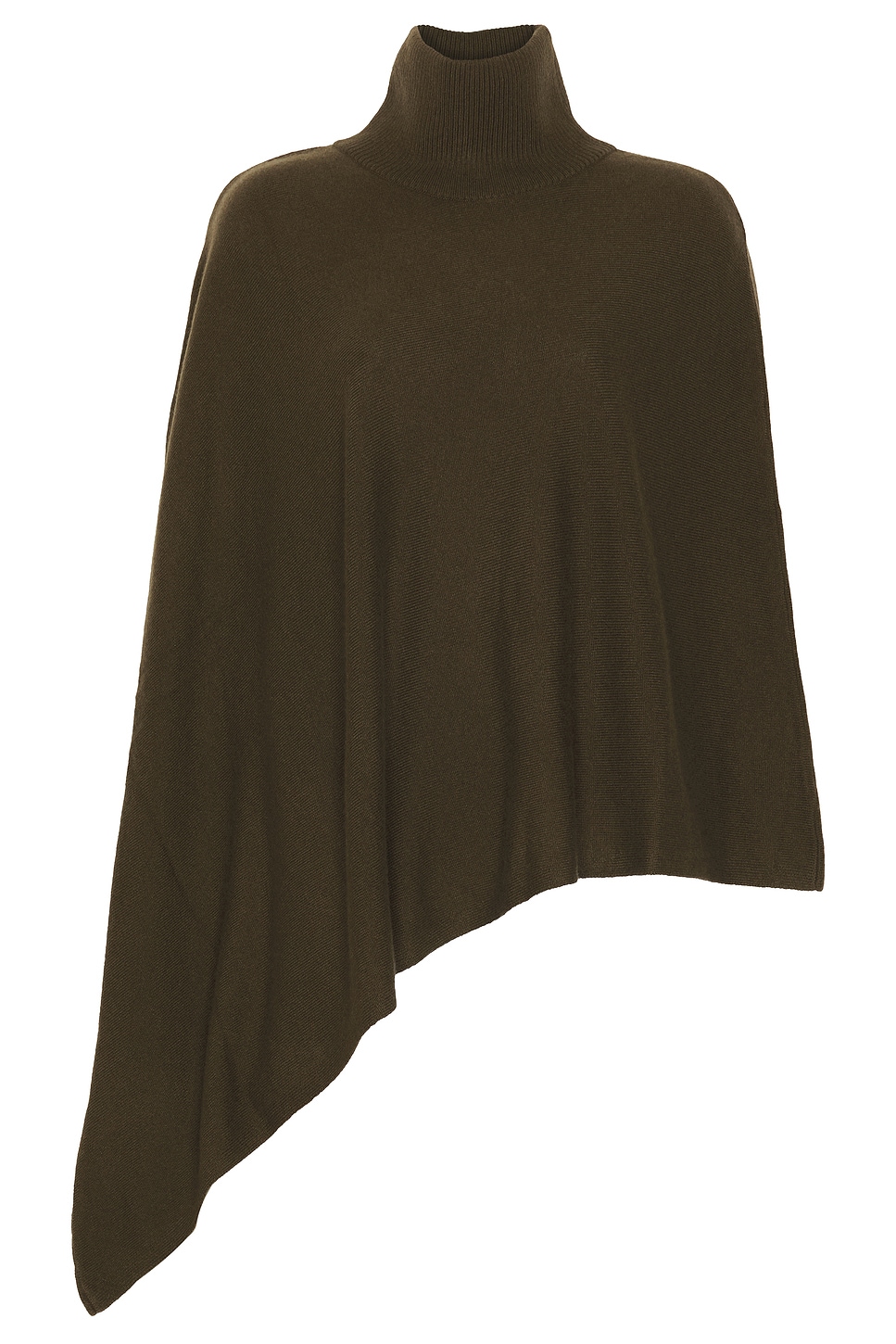Image 6 of SRG Axele Cashmere Knit Cape in Dark Olive