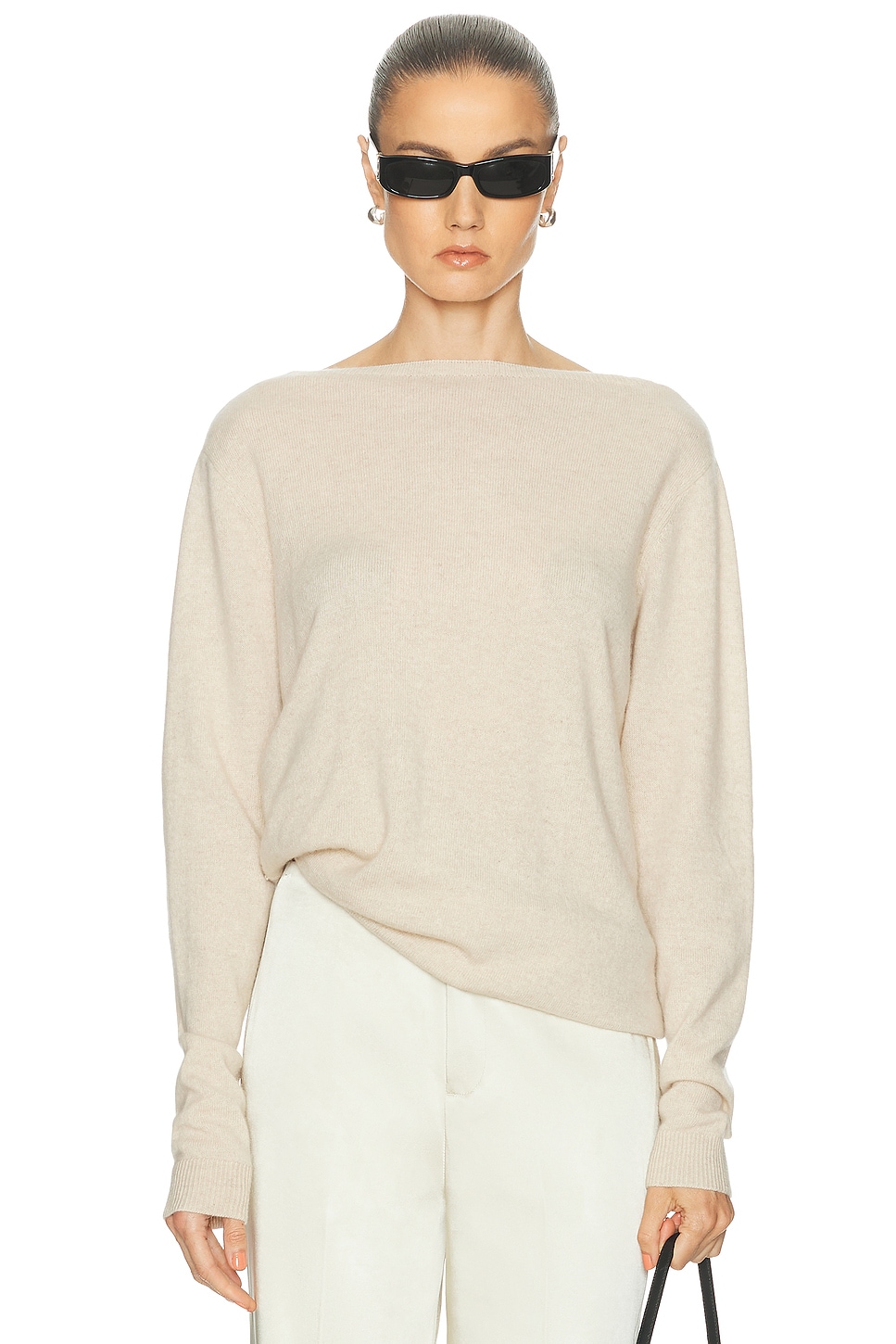 Image 1 of SRG Sarriah Cashmere Sweater in Oatmeal