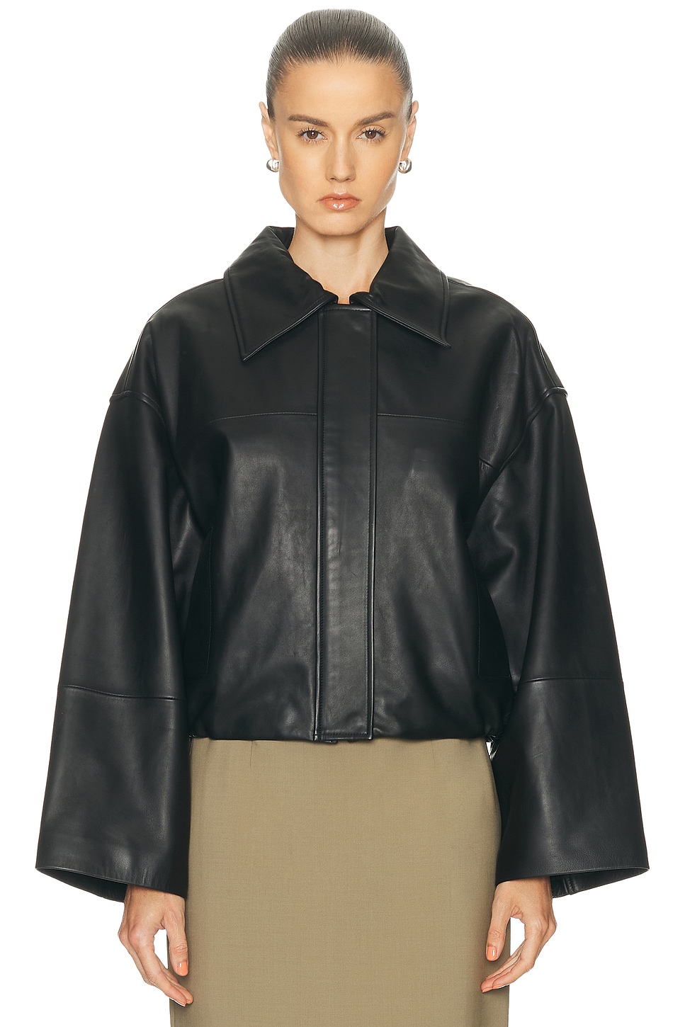 Srg Millie Leather Jacket In Black