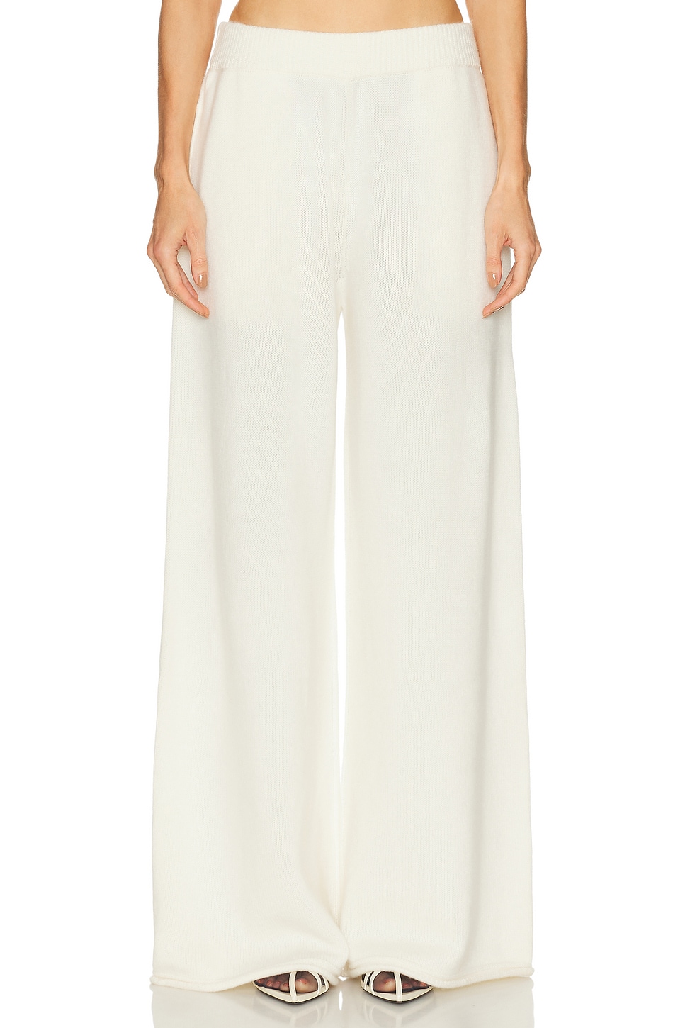 Image 1 of SRG Sukki Cashmere Knit Pant in Cream