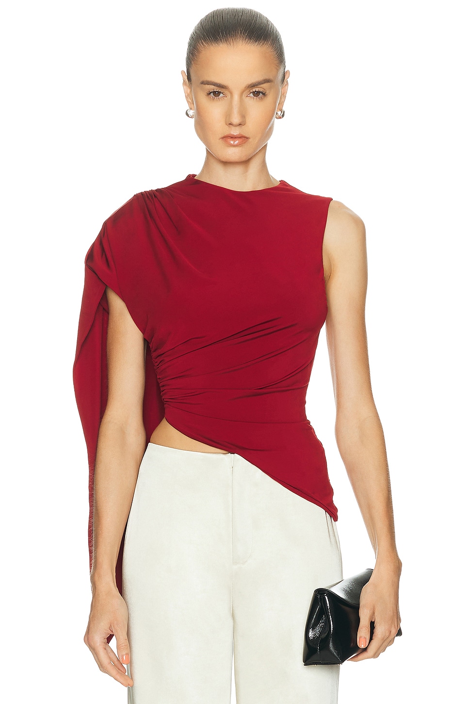 Image 1 of SRG Cleo Top in Dark Cherry