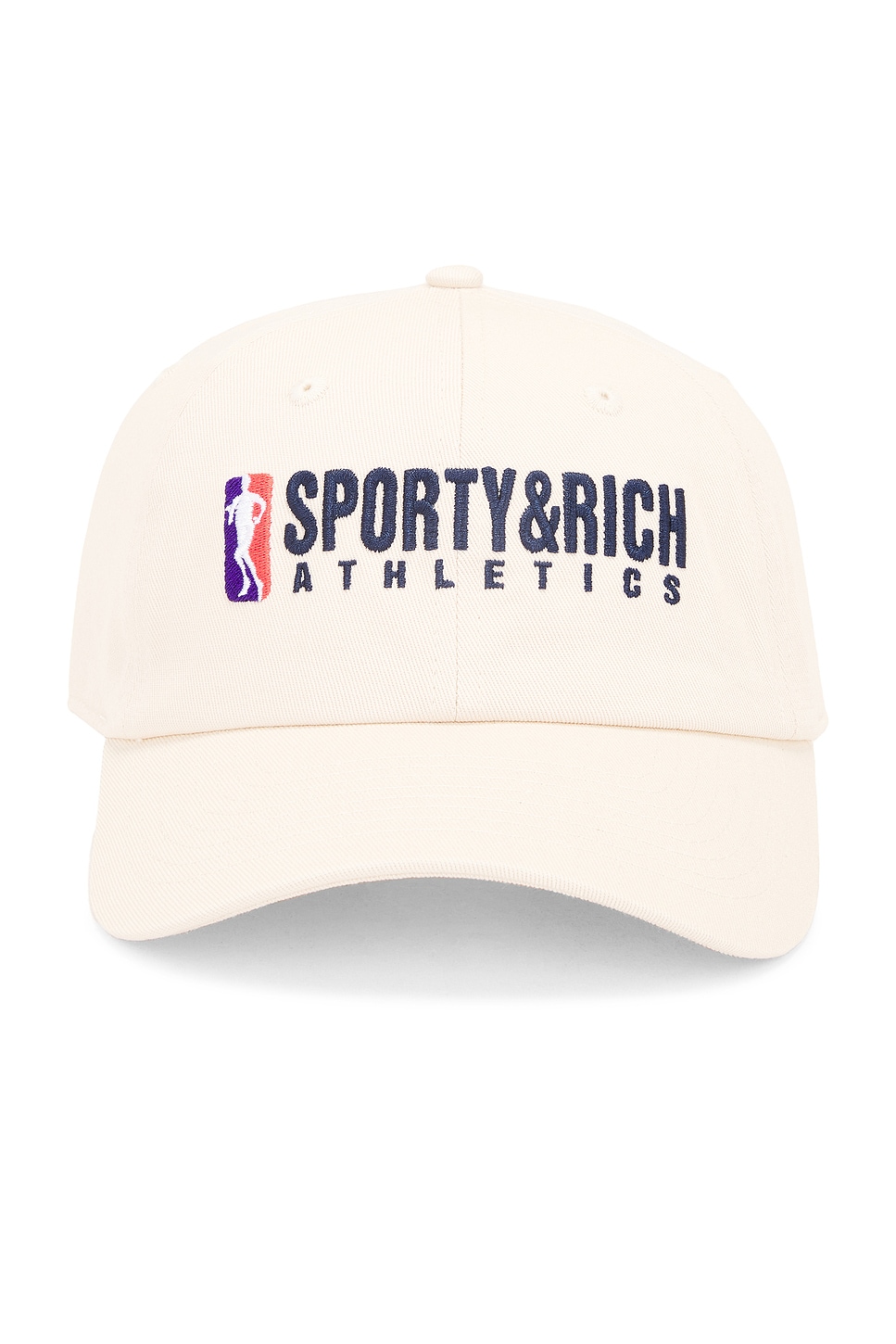 Sporty And Rich Team Logo Embroidered Hat In Neutral