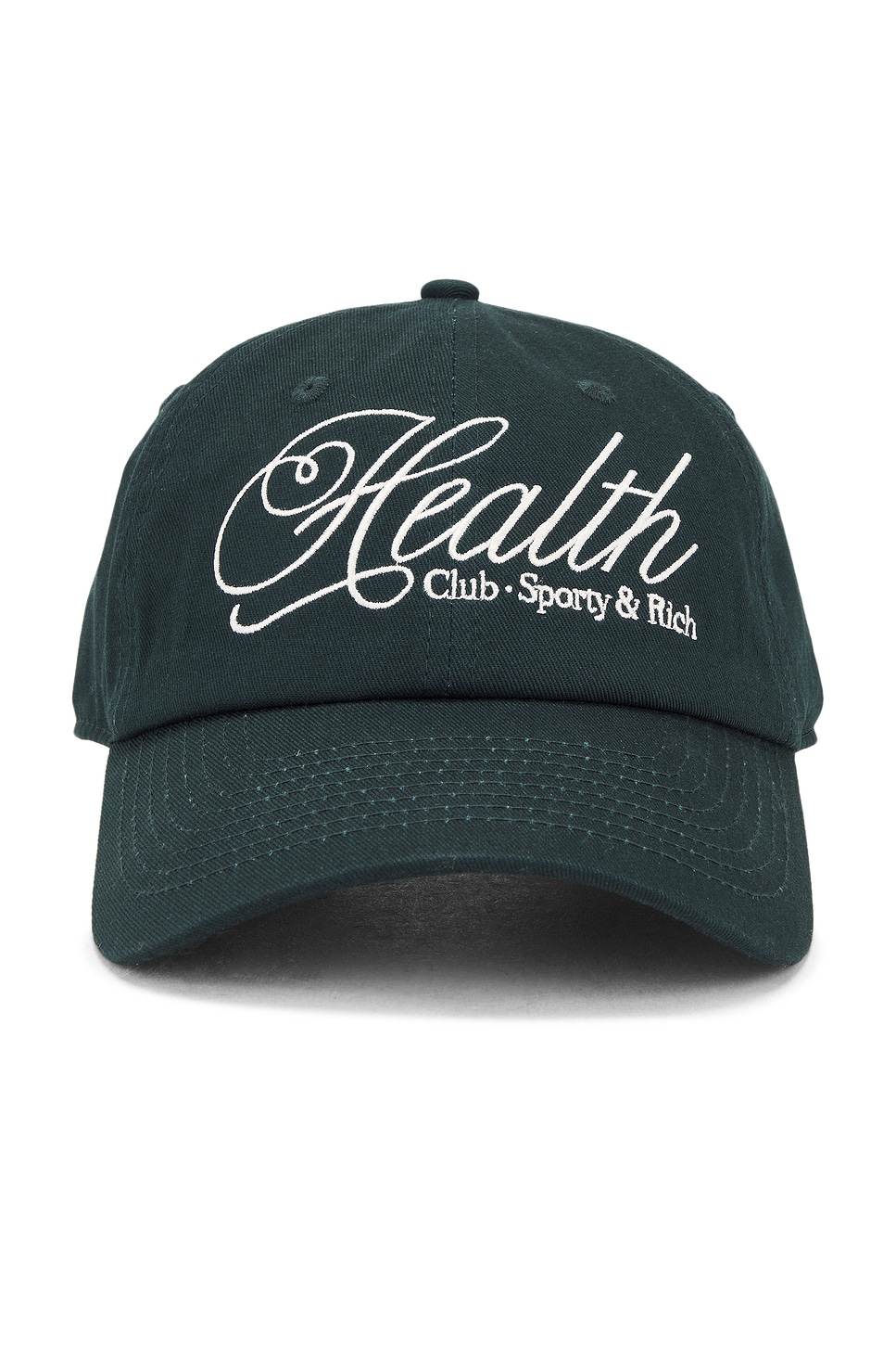 Health Script Hat in Dark Green