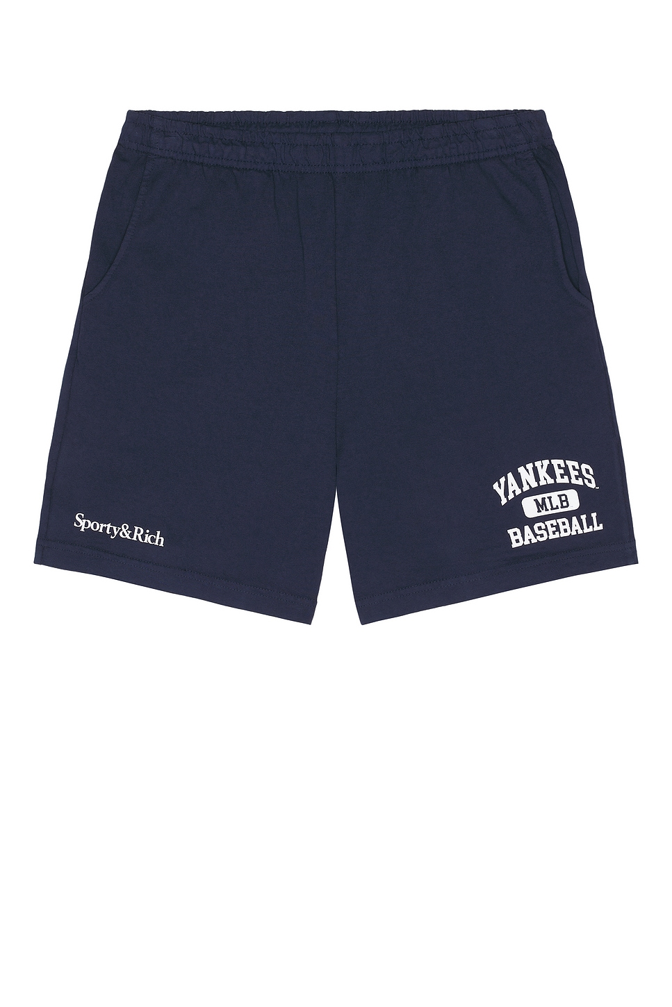 Image 1 of Sporty & Rich Yankees Ivy Gym Short in Dark Navy