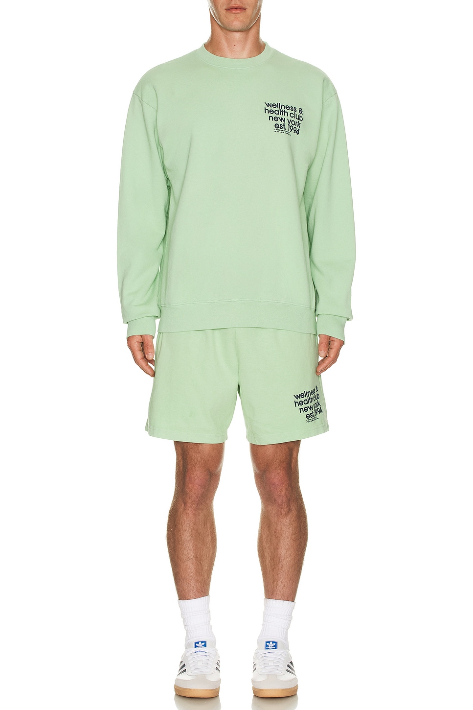 Image 1 of Sporty & Rich Usa Health Club Gym Shorts in Thyme
