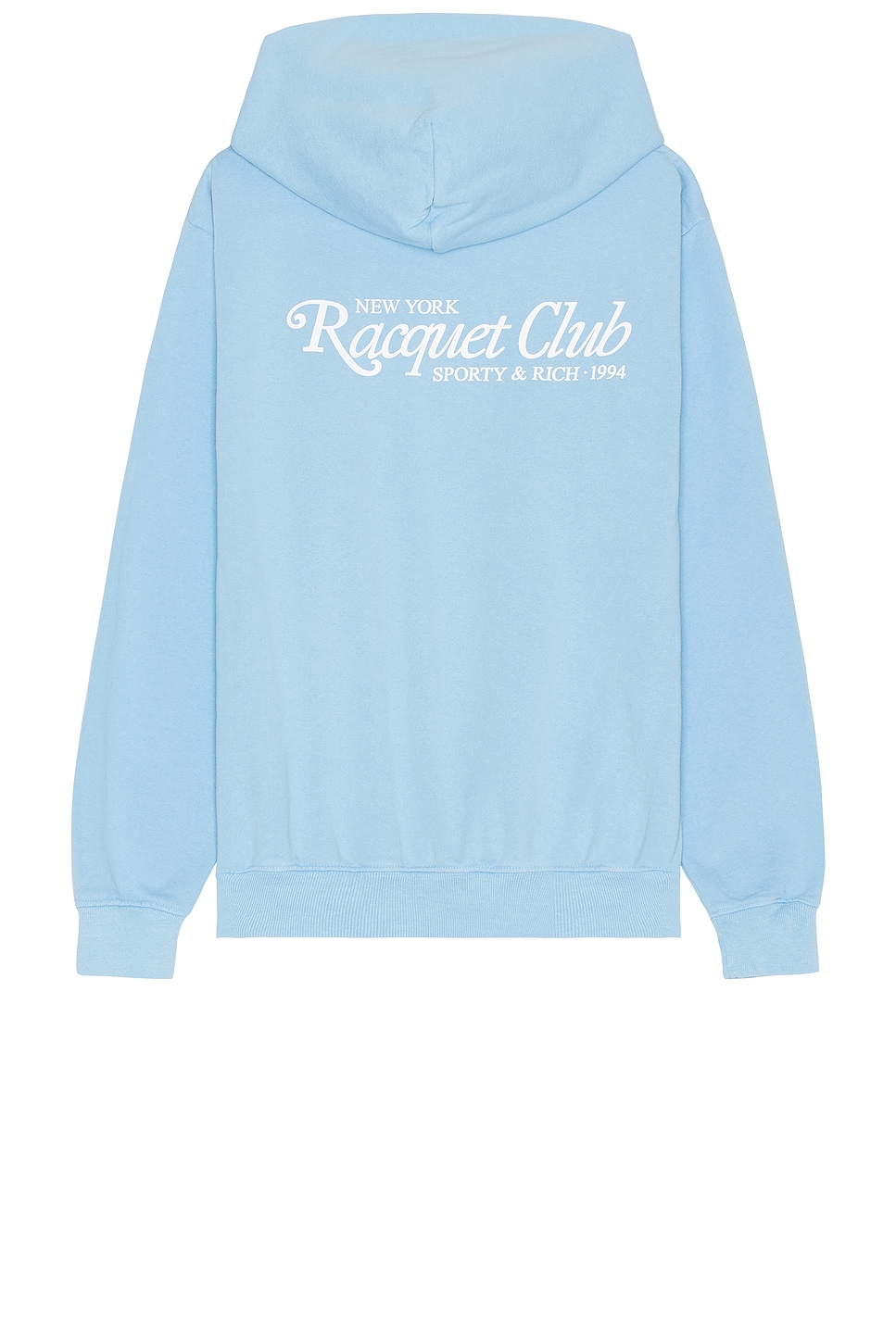 Shop Sporty And Rich 94 Racquet Club Hoodie In Sky Blue