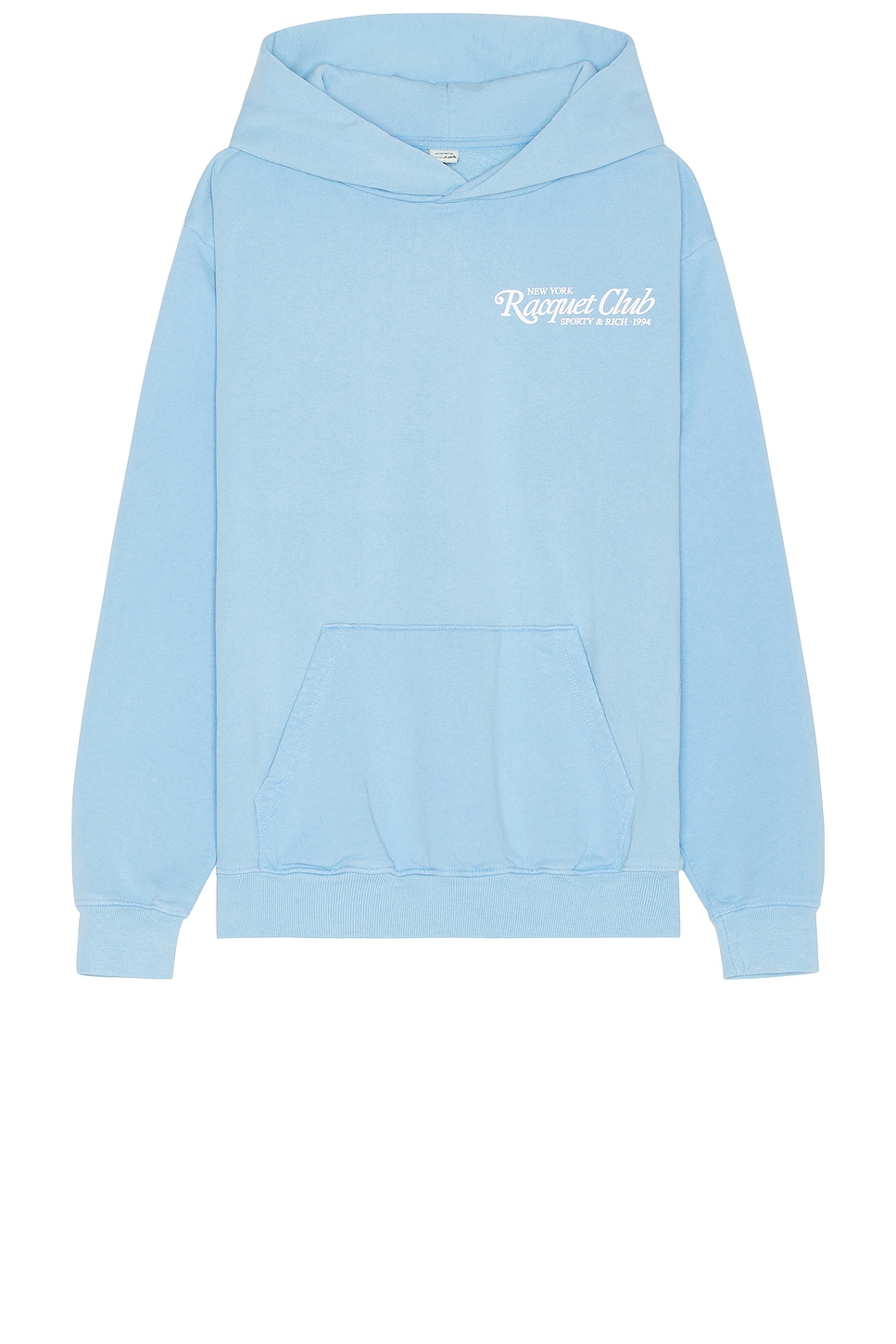 Shop Sporty And Rich 94 Racquet Club Hoodie In Sky Blue