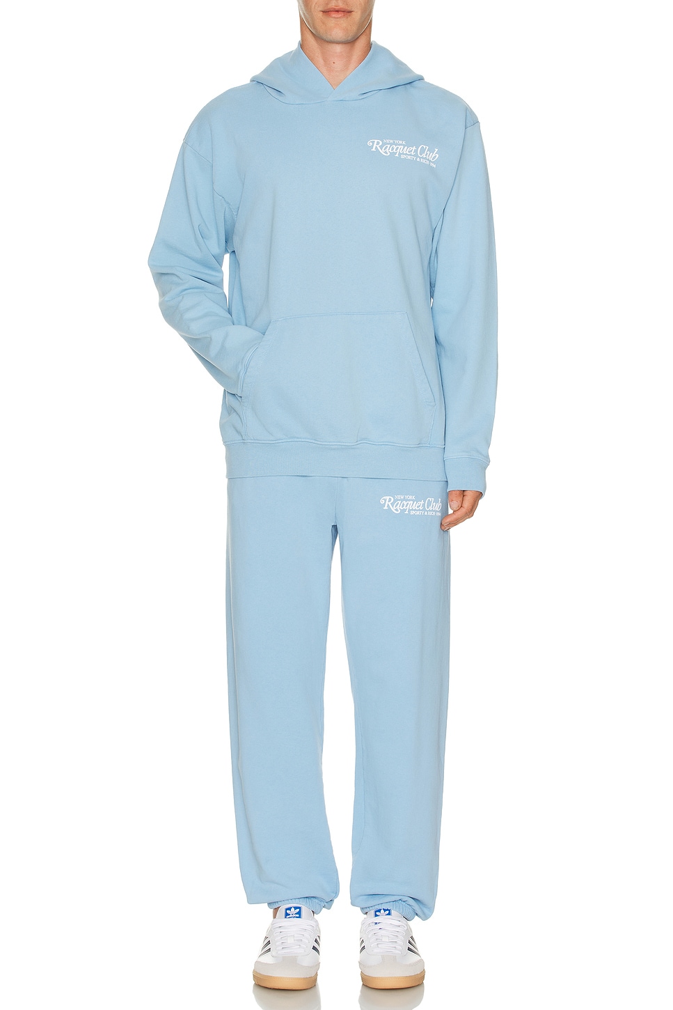 Image 1 of Sporty & Rich 94 Racquet Club Hoodie in Sky Blue