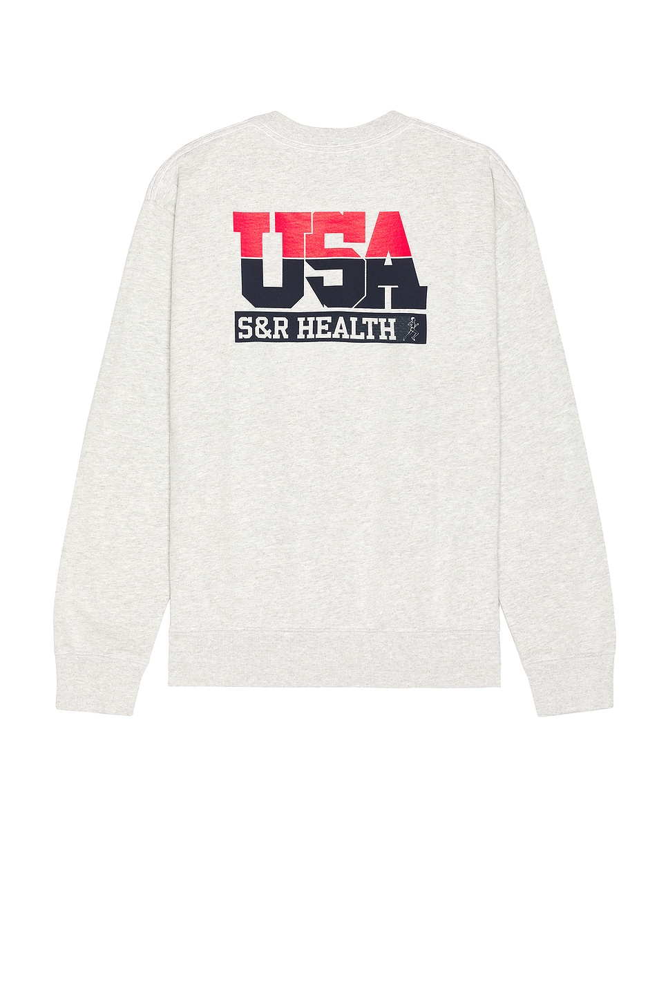 Image 1 of Sporty & Rich Team USA Crewneck in Heather Grey