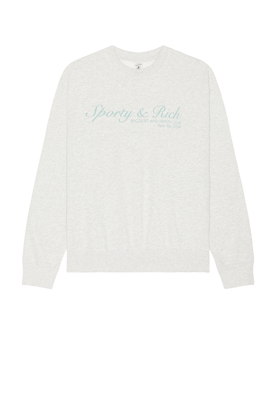 Image 1 of Sporty & Rich French Crewneck in Heather Grey