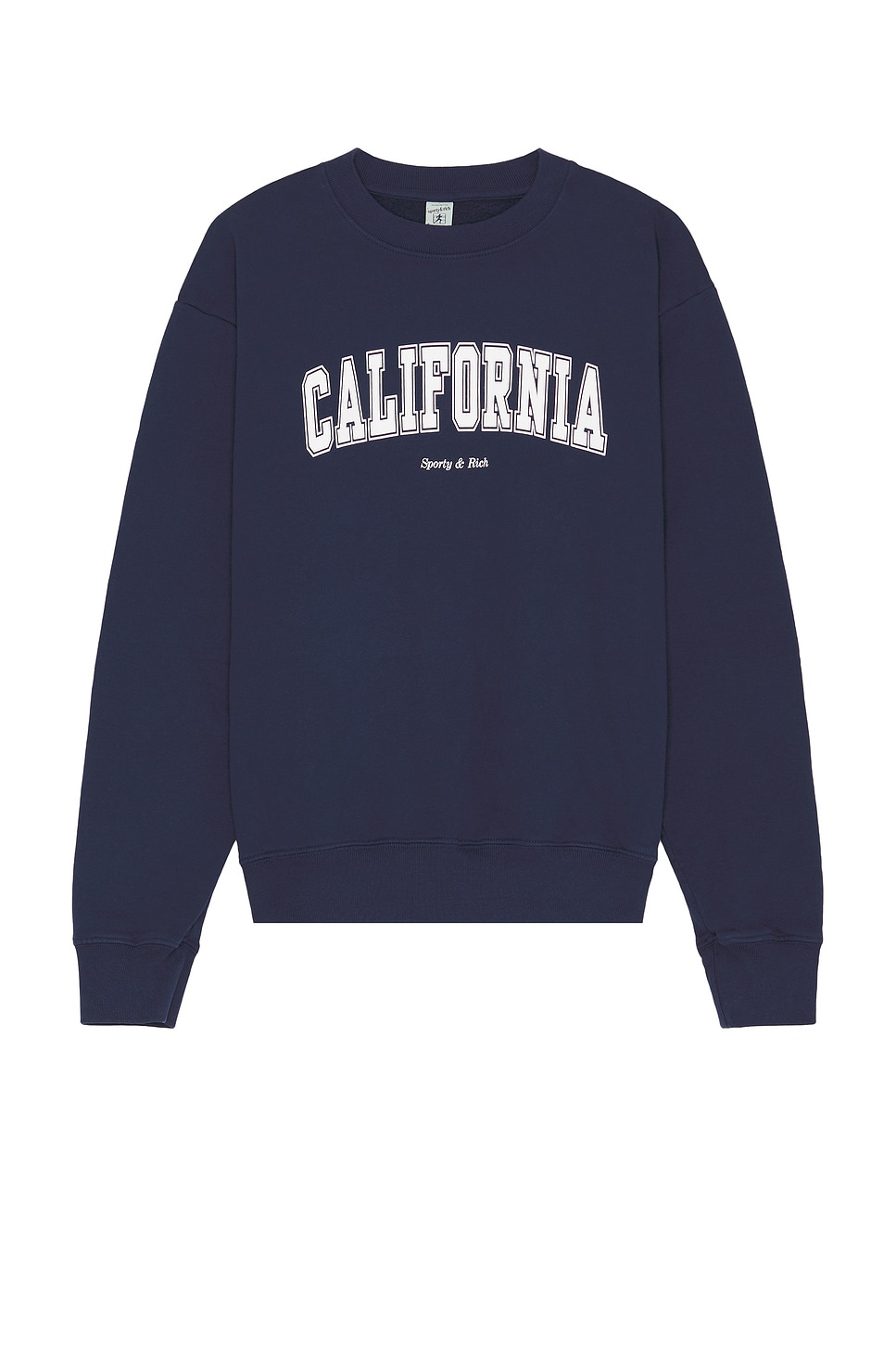 Shop Sporty And Rich California Crewneck In Navy