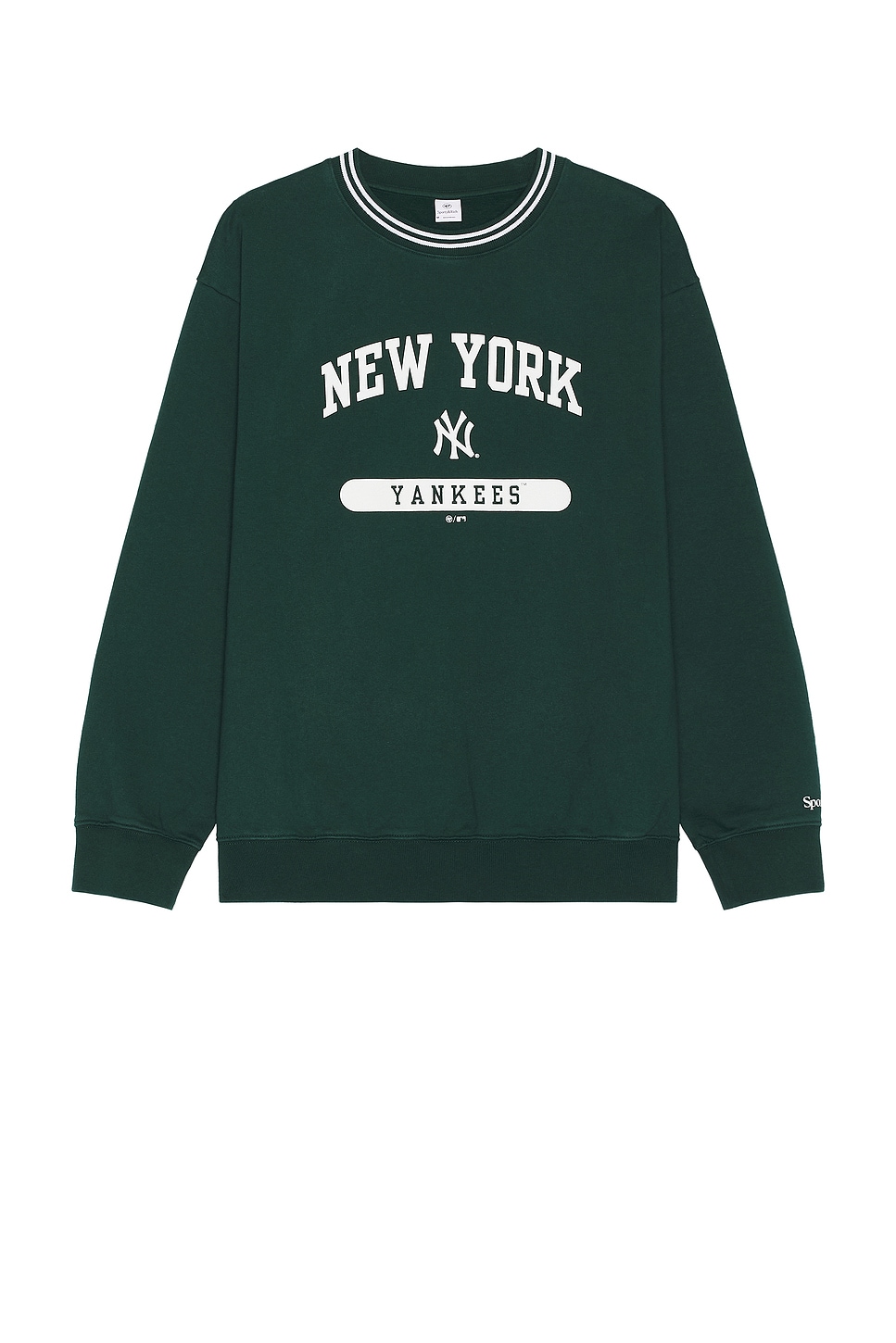 Shop Sporty And Rich League Crewneck In Forest