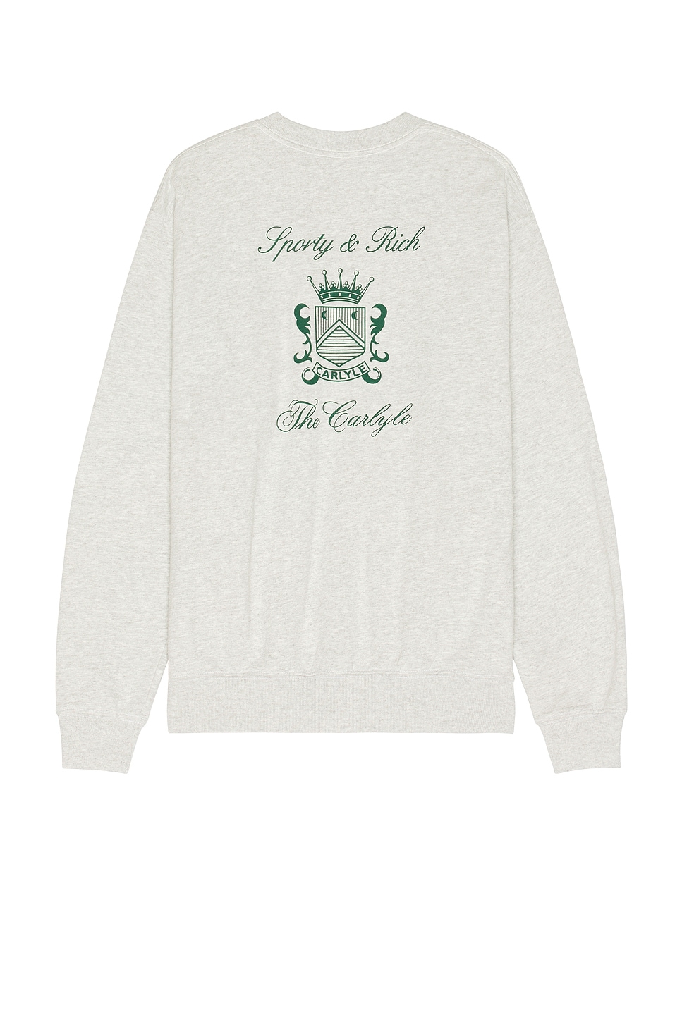 x Hotel Carlyle Crest Crewneck in Light Grey