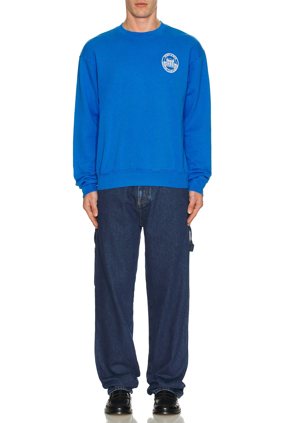 Image 1 of Sporty & Rich Vendome Resort Crewneck in Paris Blue