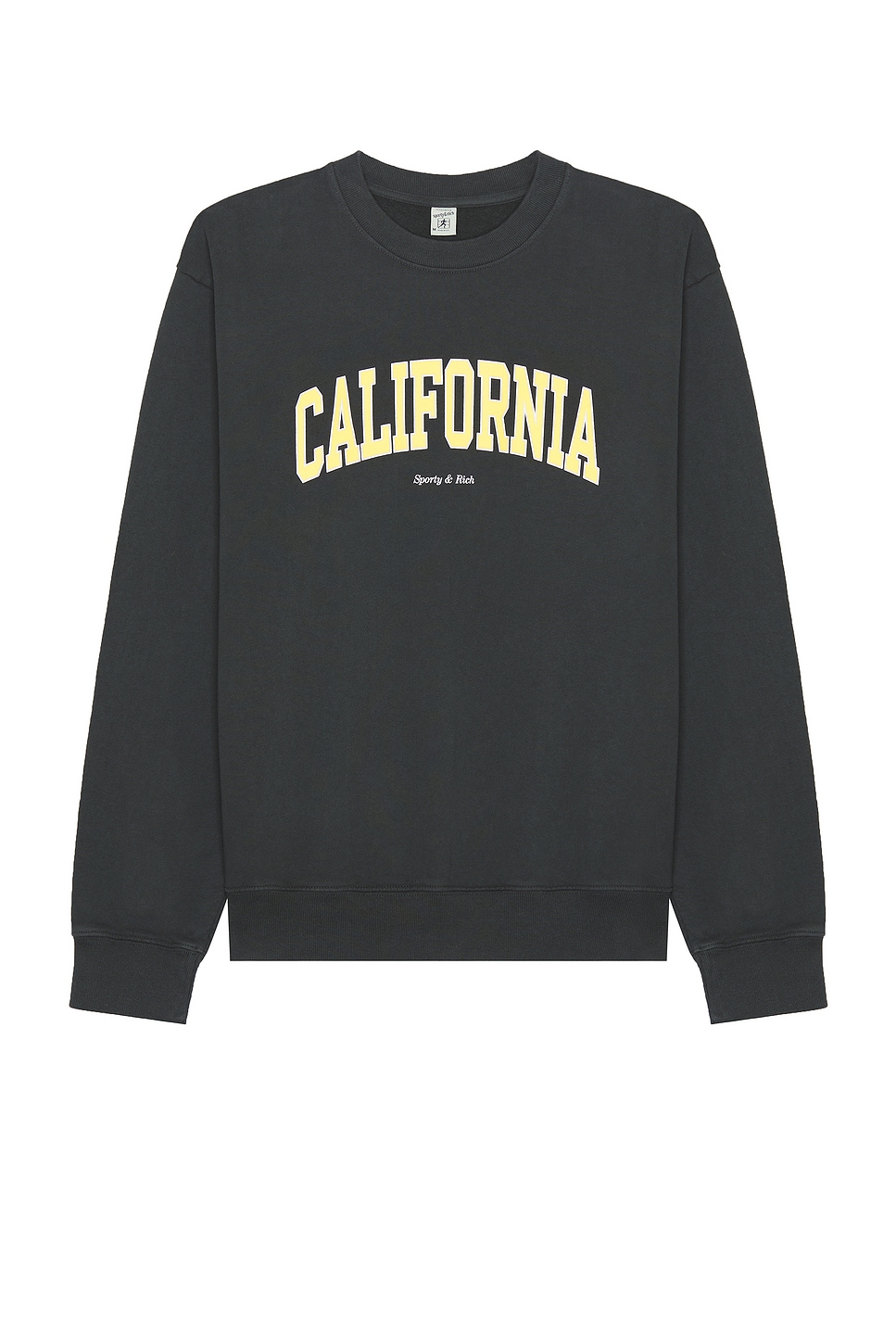 Image 1 of Sporty & Rich California Crewneck in Faded Black
