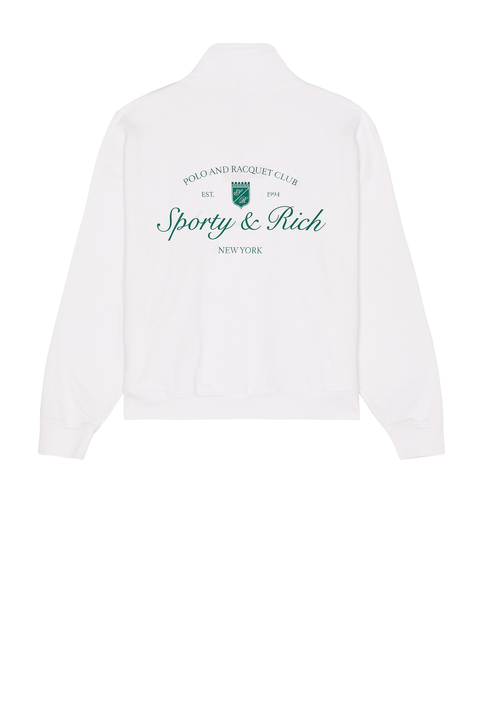 Image 1 of Sporty & Rich Syracuse Quarter Zip in White