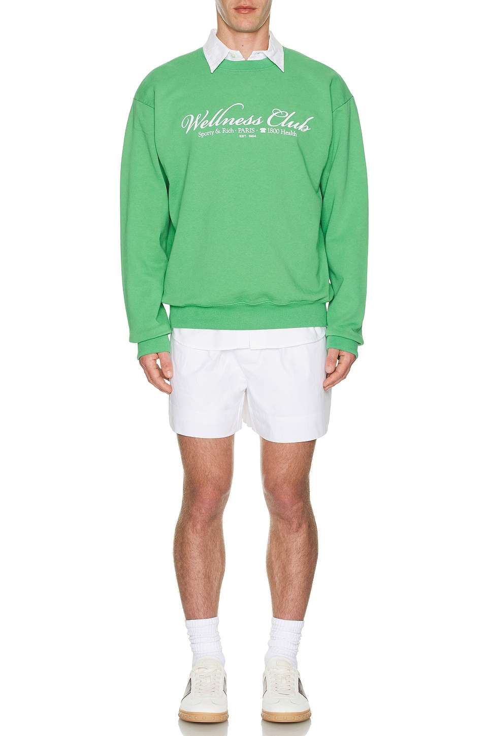 Image 1 of Sporty & Rich 1800 Health Crewneck in Verde