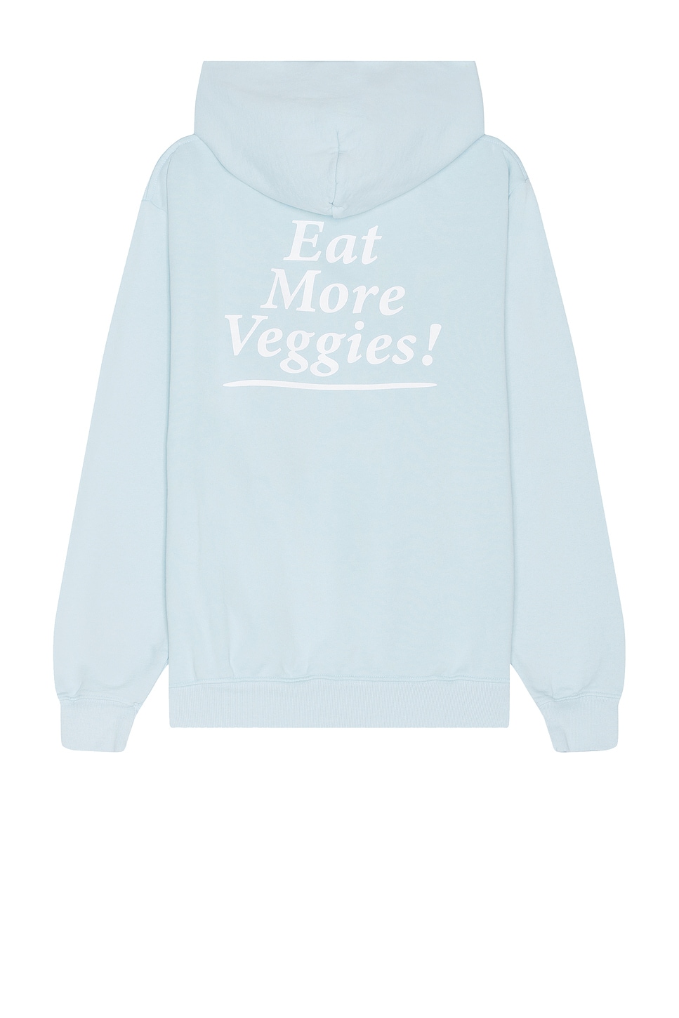 Image 1 of Sporty & Rich Eat More Veggies Hoodie in Baby Blue & White