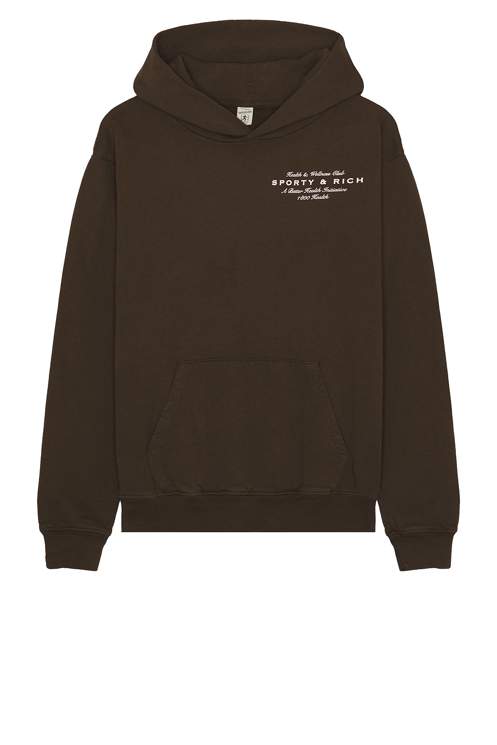 Image 1 of Sporty & Rich Health Initiative Hoodie in Chocolate