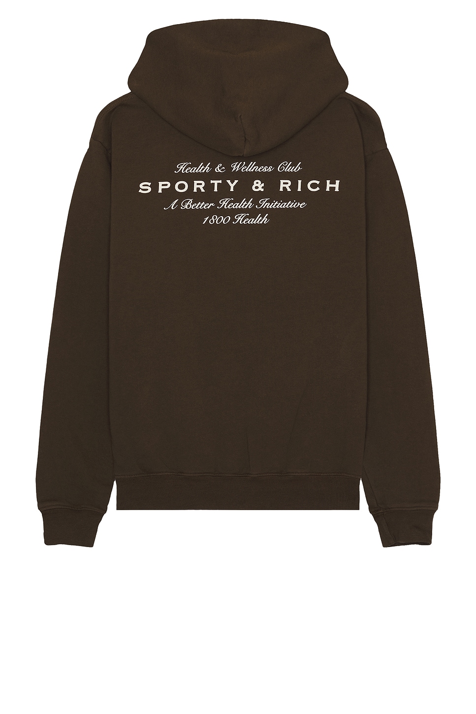 Shop Sporty And Rich Health Initiative Hoodie In Chocolate