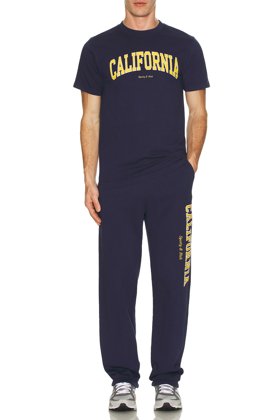 Image 1 of Sporty & Rich California Sweatpant in Navy