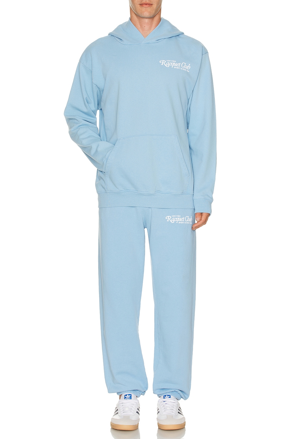 Image 1 of Sporty & Rich 94 Racquet Club Sweatpants in Sky Blue