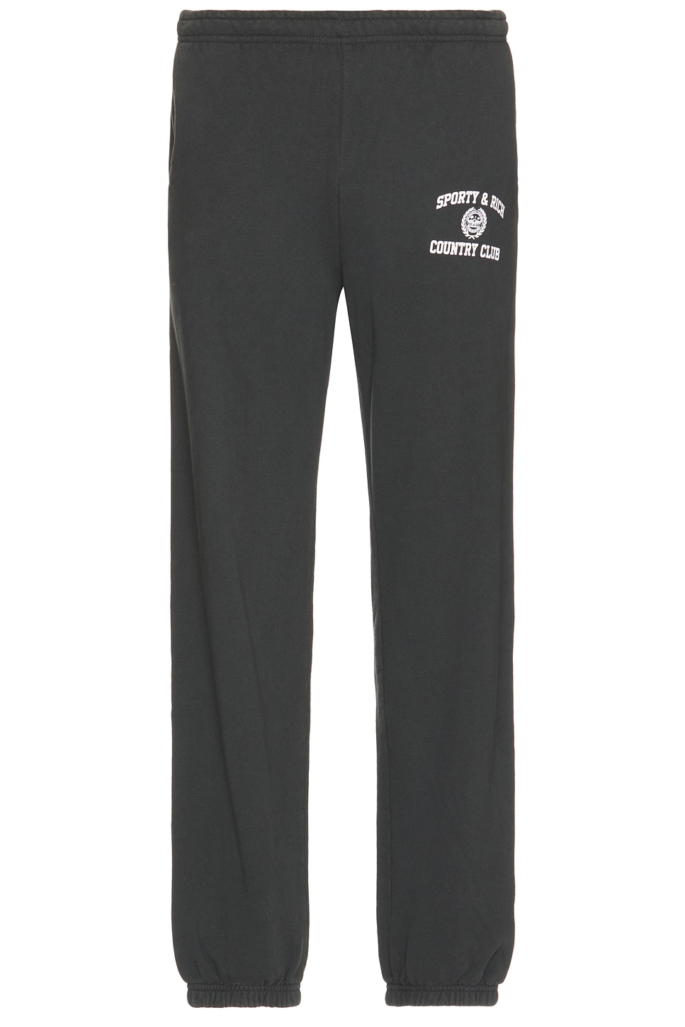 Varsity Crest Sweatpants in Black