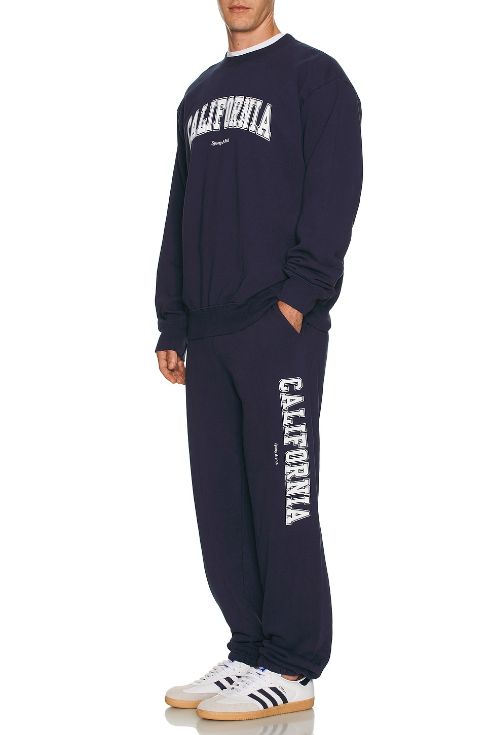 Image 1 of Sporty & Rich California Sweatpant in Navy