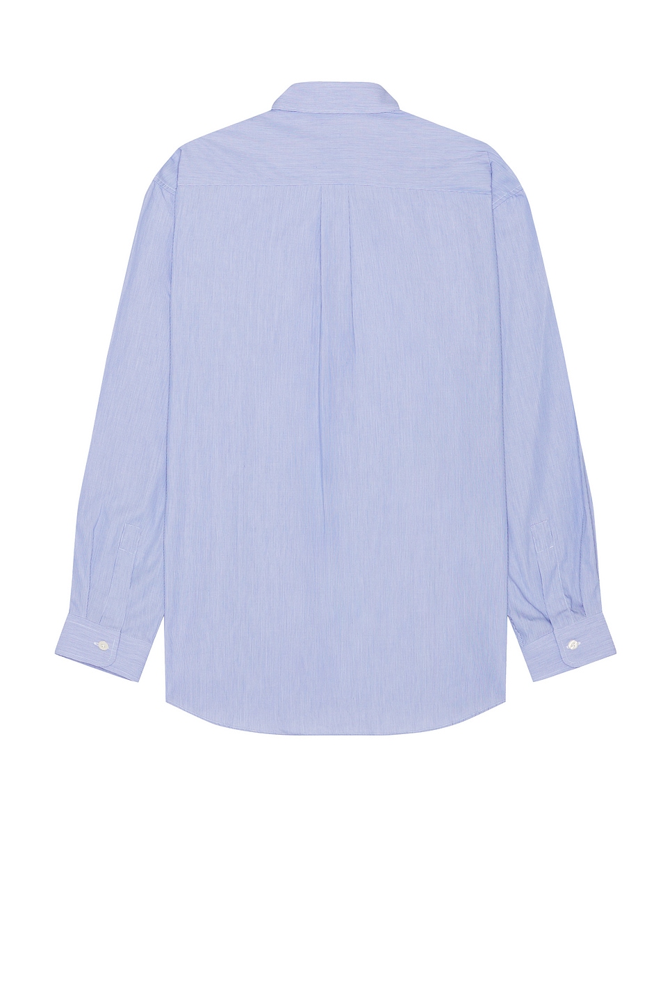 Shop Sporty And Rich Yankees Serif Oversized Shirt In White & Light Blue