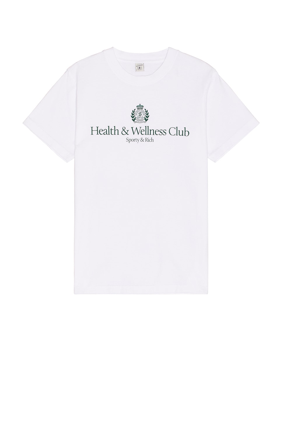 Image 1 of Sporty & Rich H&W Crest T-Shirt in White