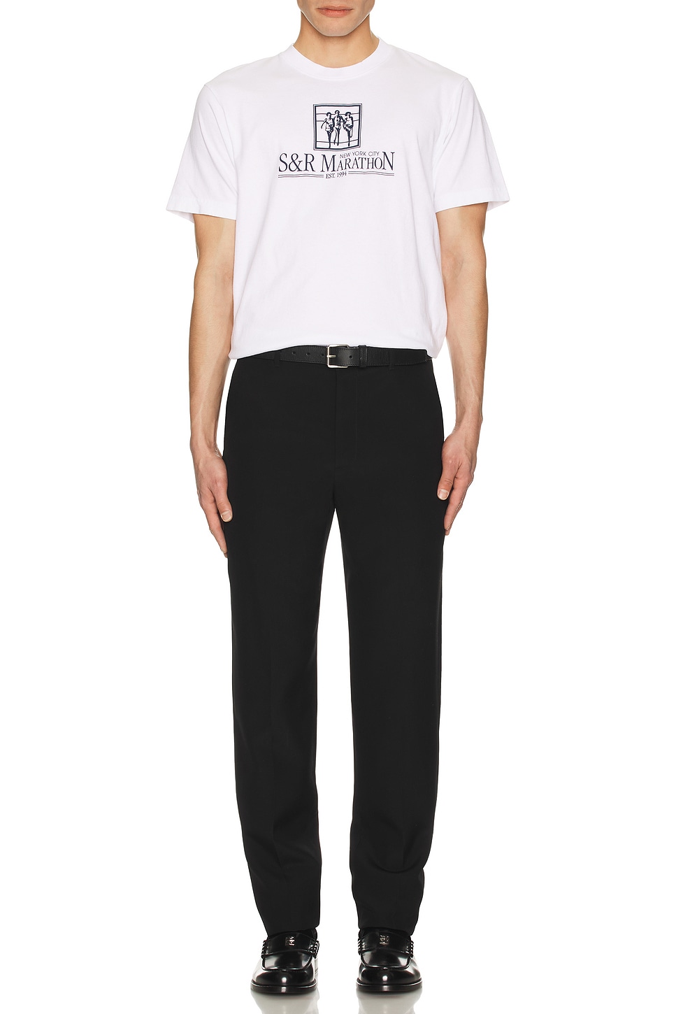 Image 1 of Sporty & Rich NY Marathon T-Shirt in White