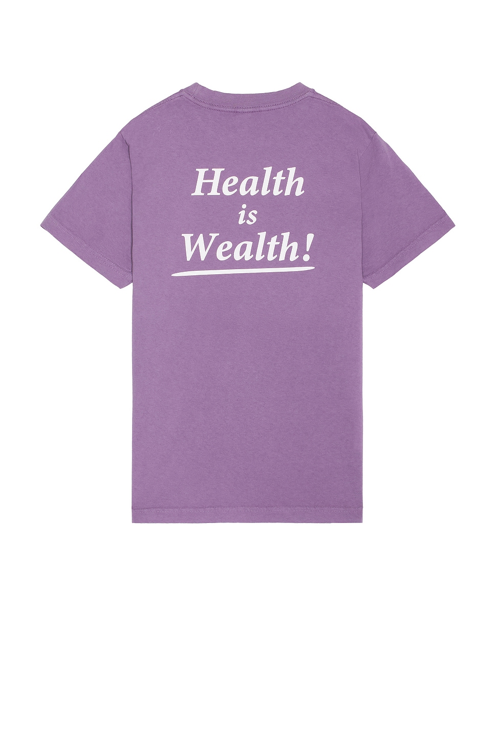 Health Is Wealth T-Shirt in Purple