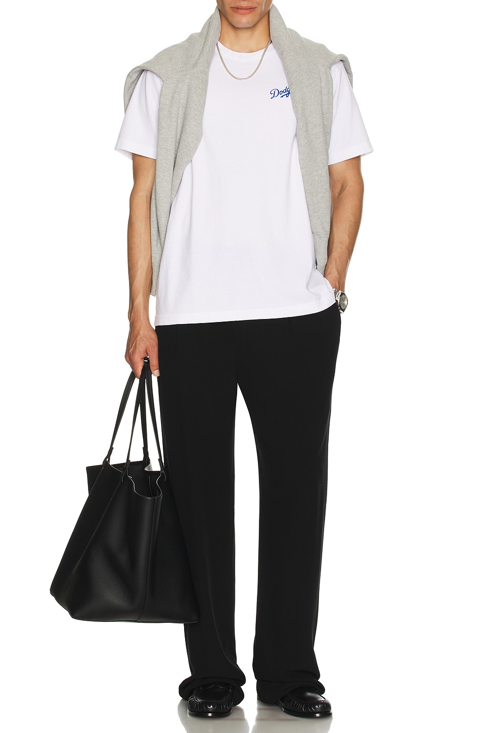Image 1 of Sporty & Rich Dodgers Serif T-Shirt in White