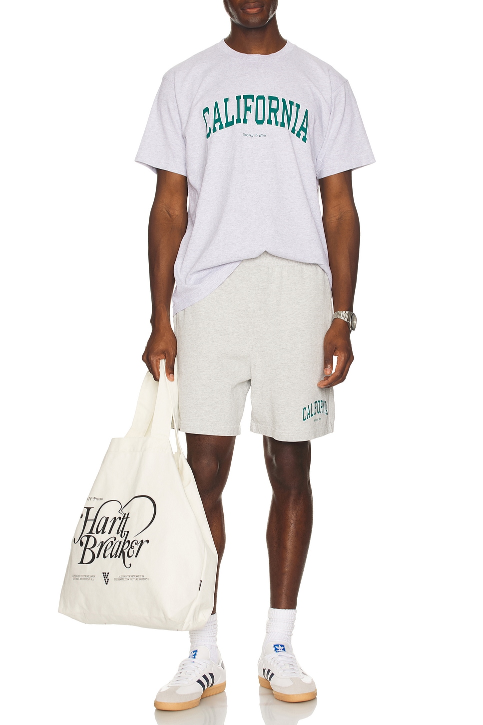 Image 1 of Sporty & Rich California T-Shirt in Heather Gray