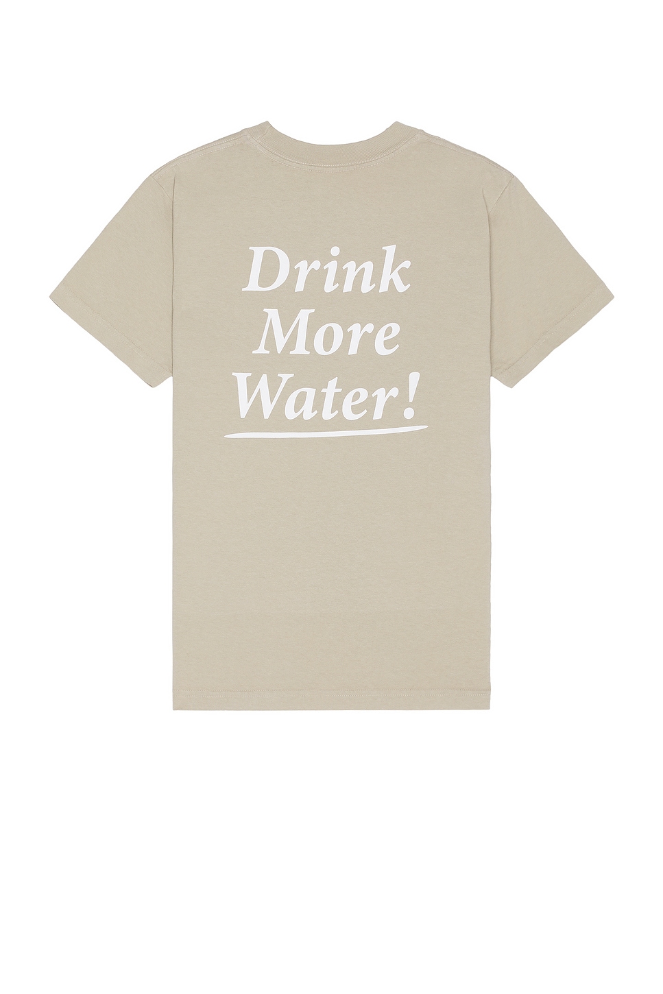 Image 1 of Sporty & Rich Drink More Water T-shirt in Elephant & White