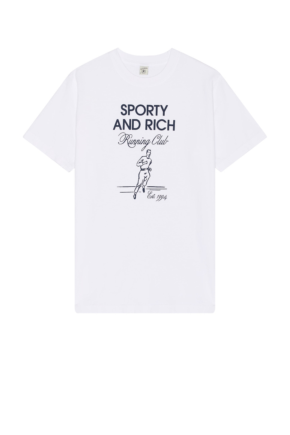 Shop Sporty And Rich Running Man T-shirt In White