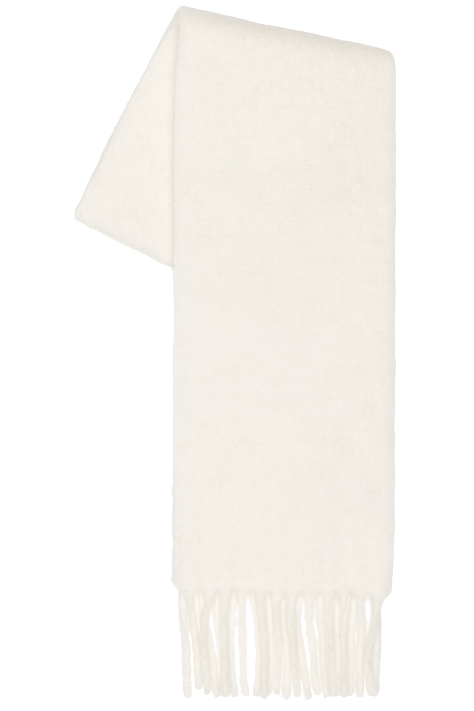 Sporty And Rich Signature Logo Fuzzy Scarf In Neutral