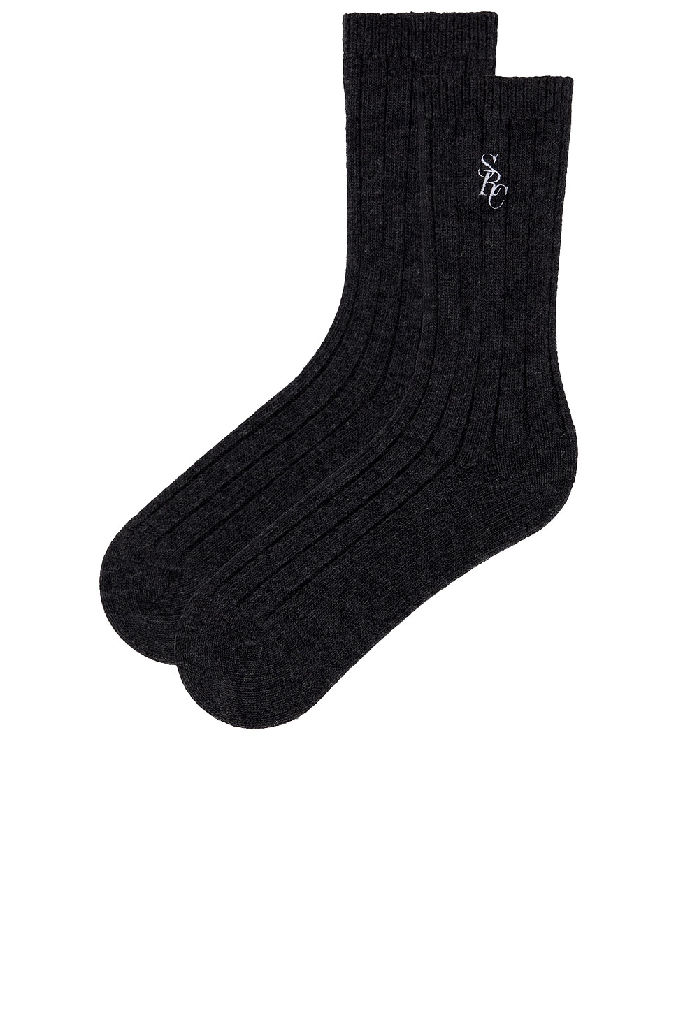 Sporty And Rich Cashmere Socks In Black