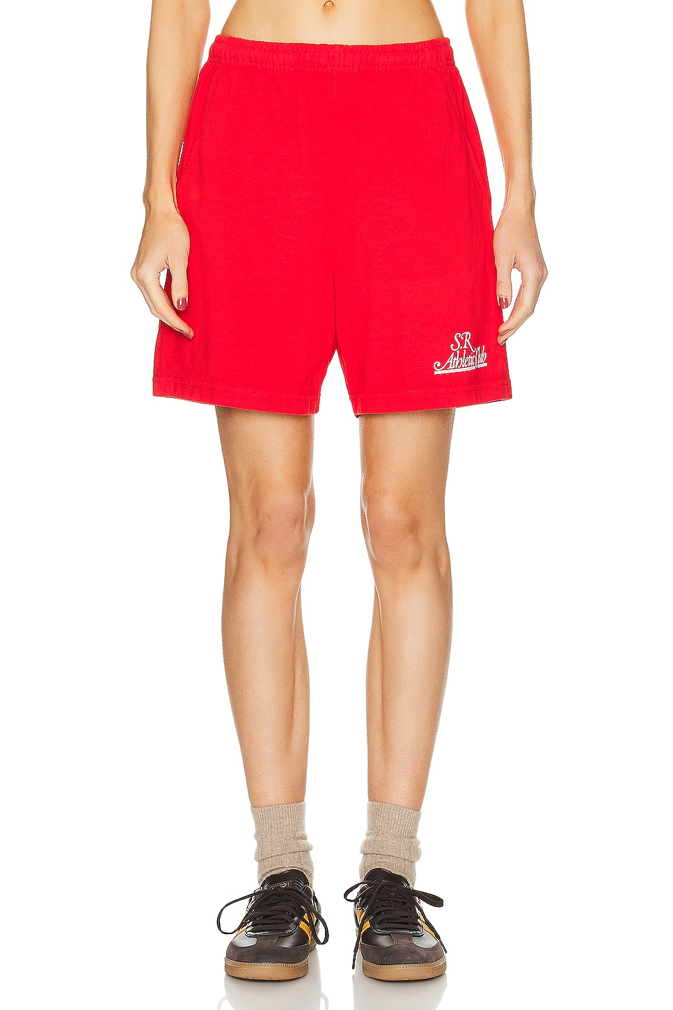 Image 1 of Sporty & Rich Prep Gym Short in Sports Red