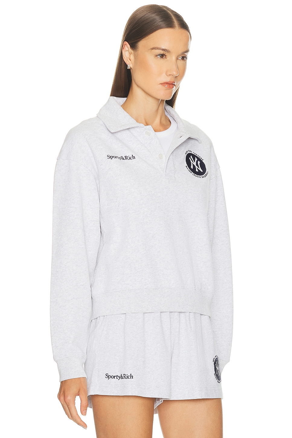 Sporty And Rich X Ny Yankees World Series Polo Sweater In Green