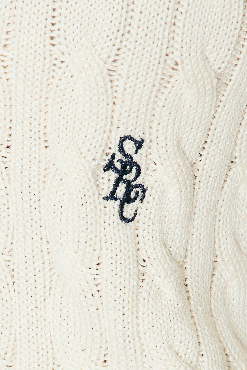 Sporty & Rich Signature Logo Cable Sweater | Thumbnail 5