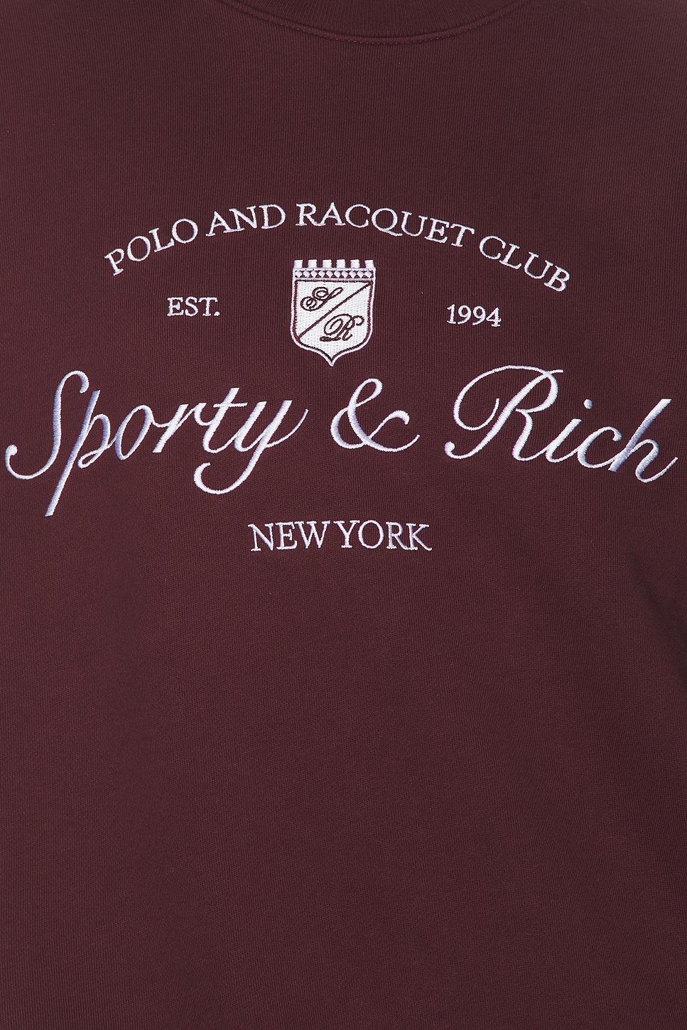 Sporty & Rich Syracuse Embroidered Crewneck Sweatshirt | Thumbnail 10 Sporty & Rich Syracuse Embroidered Crewneck Sweatshirt | Thumbnail 10
