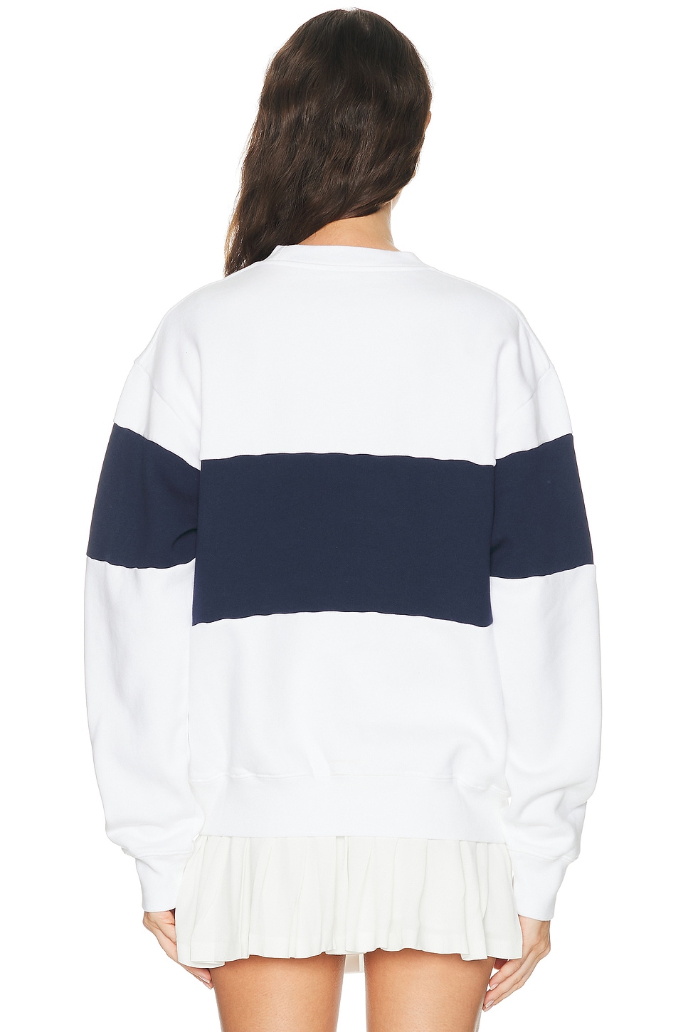 Sporty & Rich Signature Logo Block Crewneck Sweatshirt | Thumbnail 8 Sporty & Rich Signature Logo Block Crewneck Sweatshirt | Thumbnail 8
