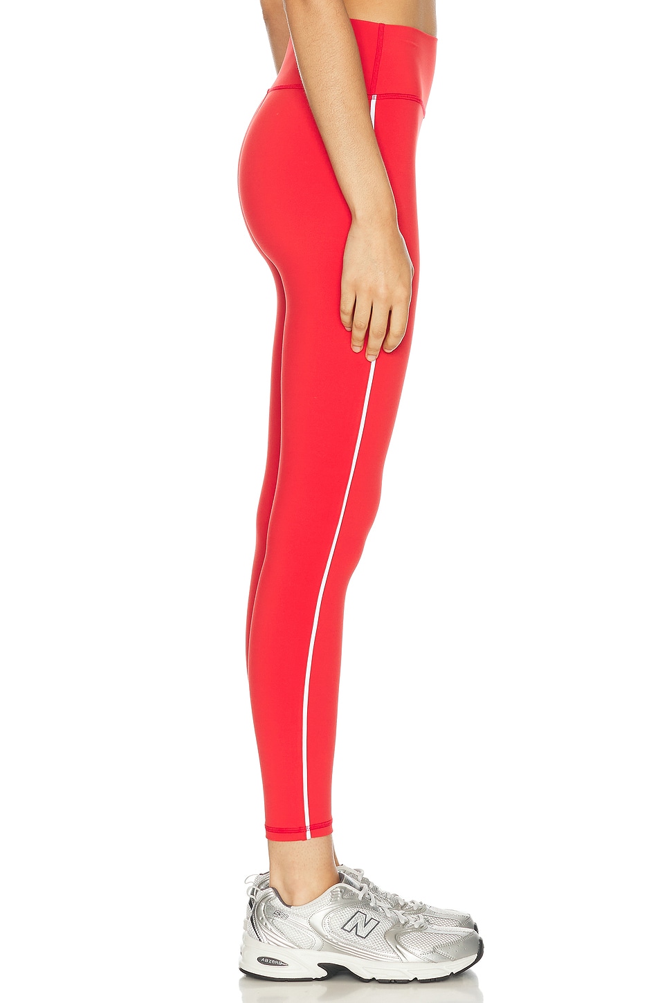 Shop Sporty And Rich Runner Box Legging In Sports Red