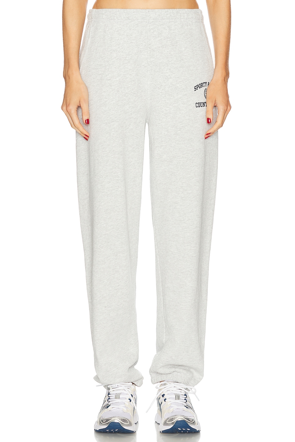 Varsity Crest Sweatpant in Grey