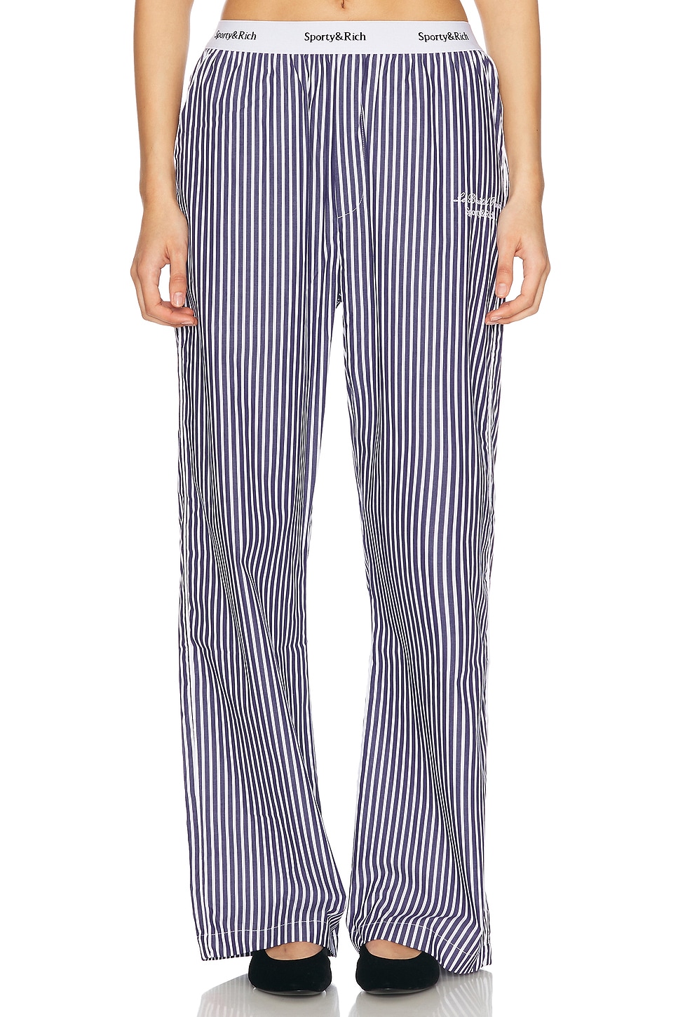 X Le Bristol Paris Faubourg Pajama Pant in Navy