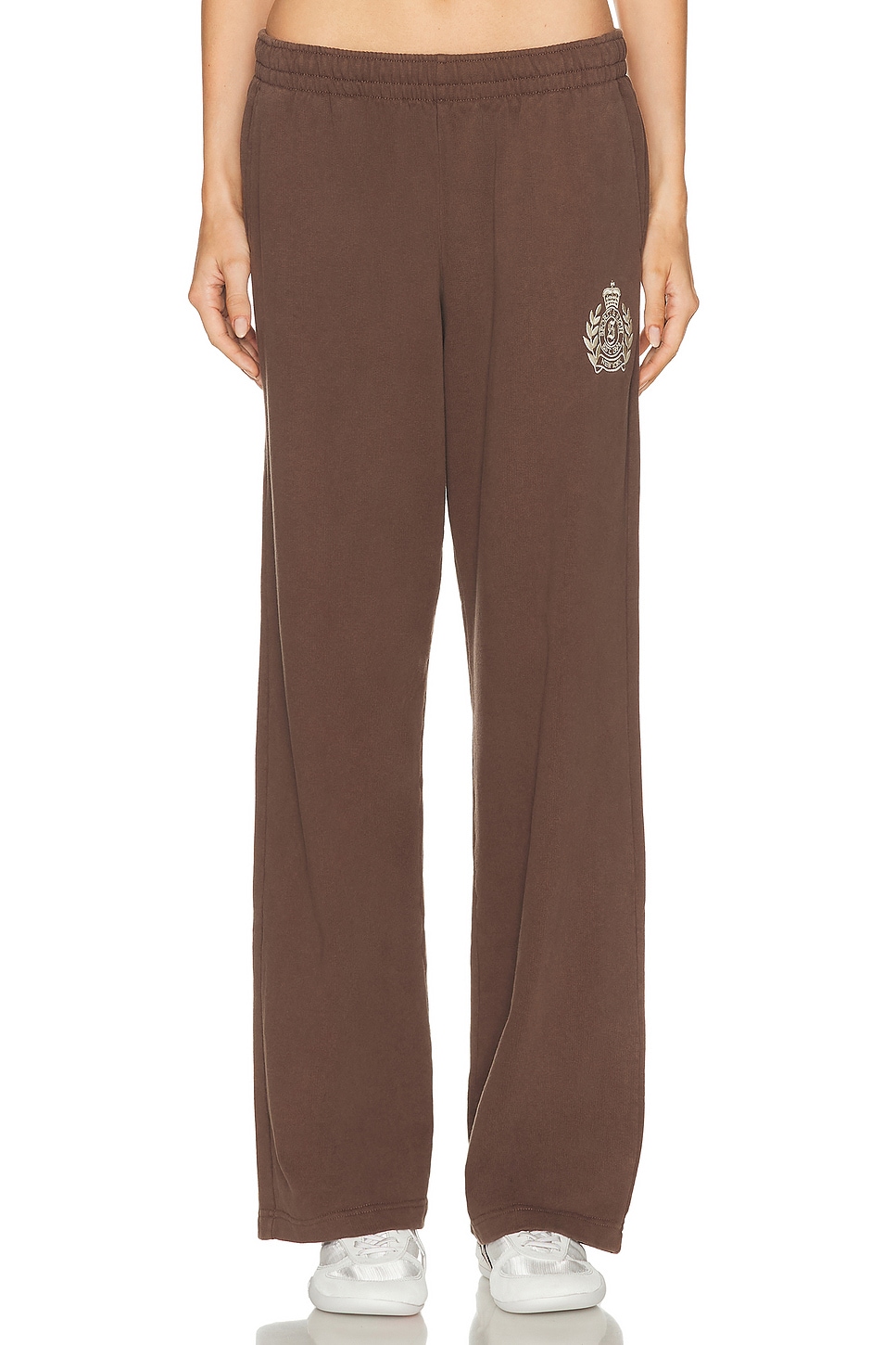 Sporty And Rich Comfortable Trousers Featuring Elastic Waistband In Brown