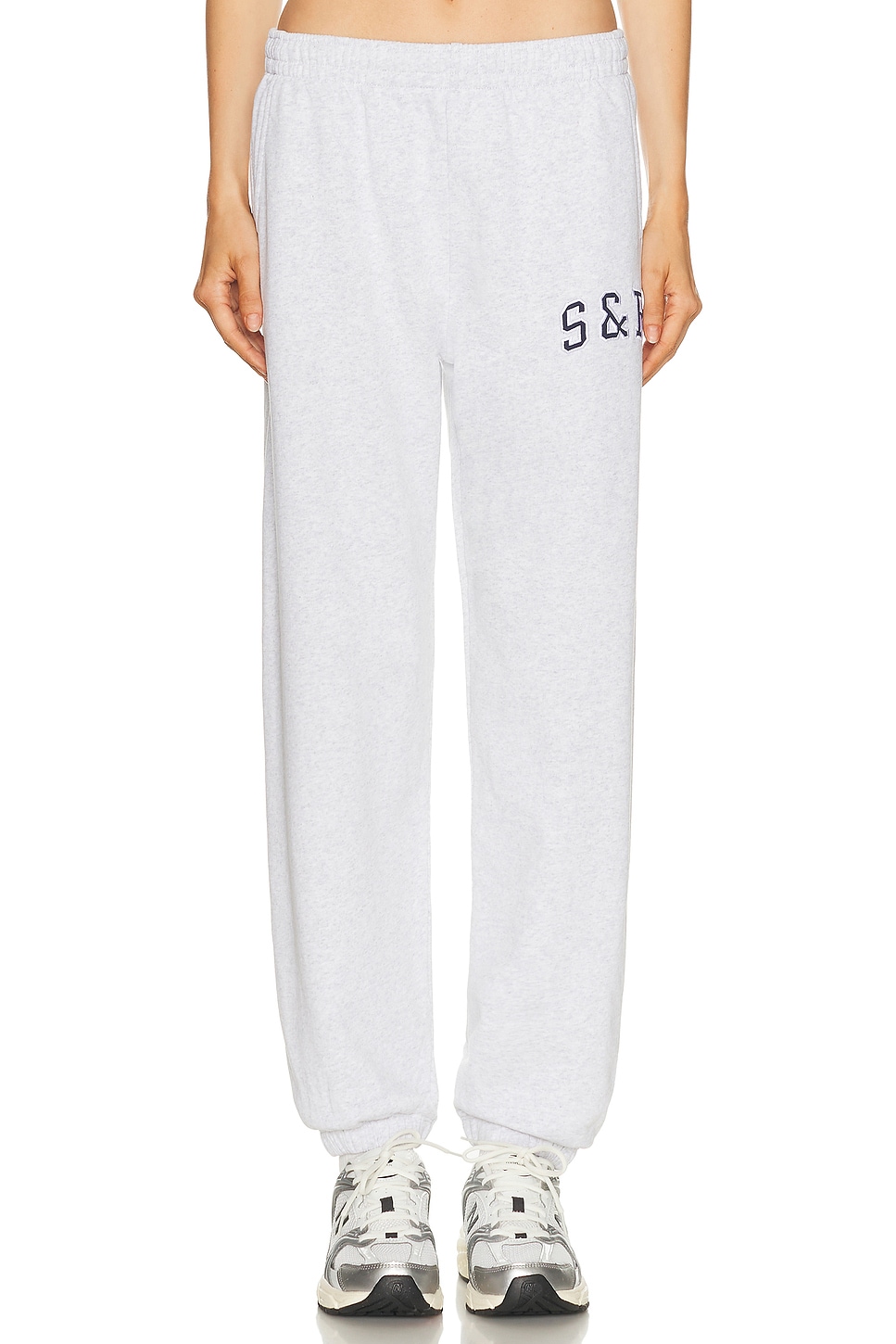 Image 1 of Sporty & Rich Ivy Sweatpant in Heather Gray