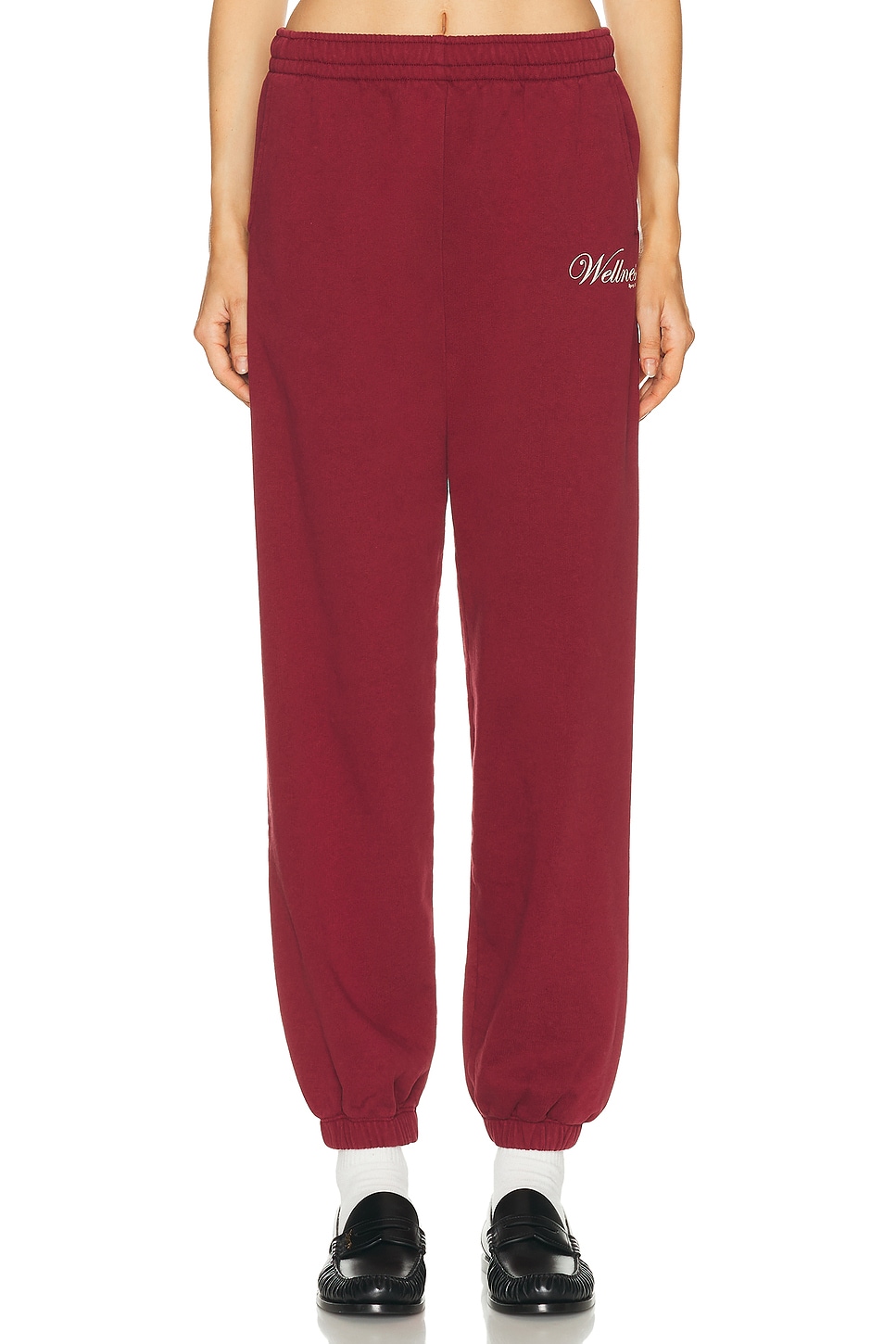 Image 1 of Sporty & Rich Soho Sweatpant in Merlot